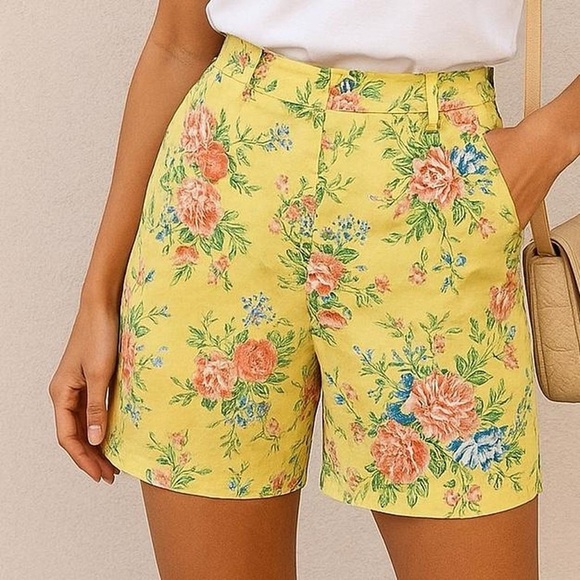 david n sport Pants - Vintage Floral Shorts Size 14– Cottagecore /Grannycore